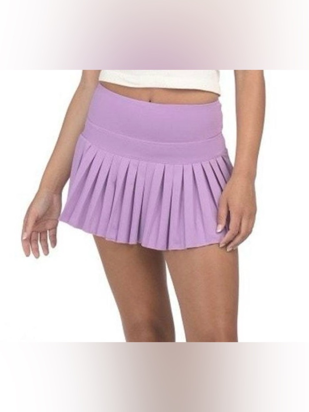 Gold Hinge Pleated Tennis Skirt Purple size small